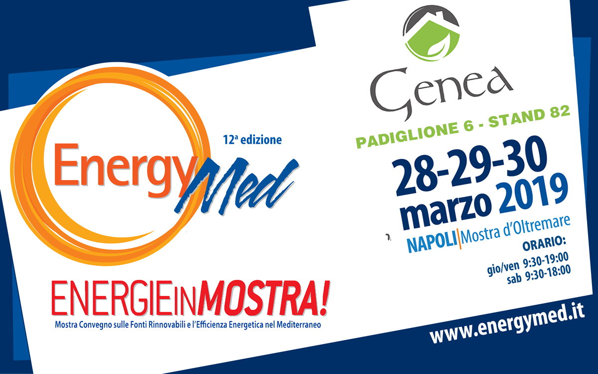 Genea ad EnergyMed a Napoli – 28 al 30 marzo 2019