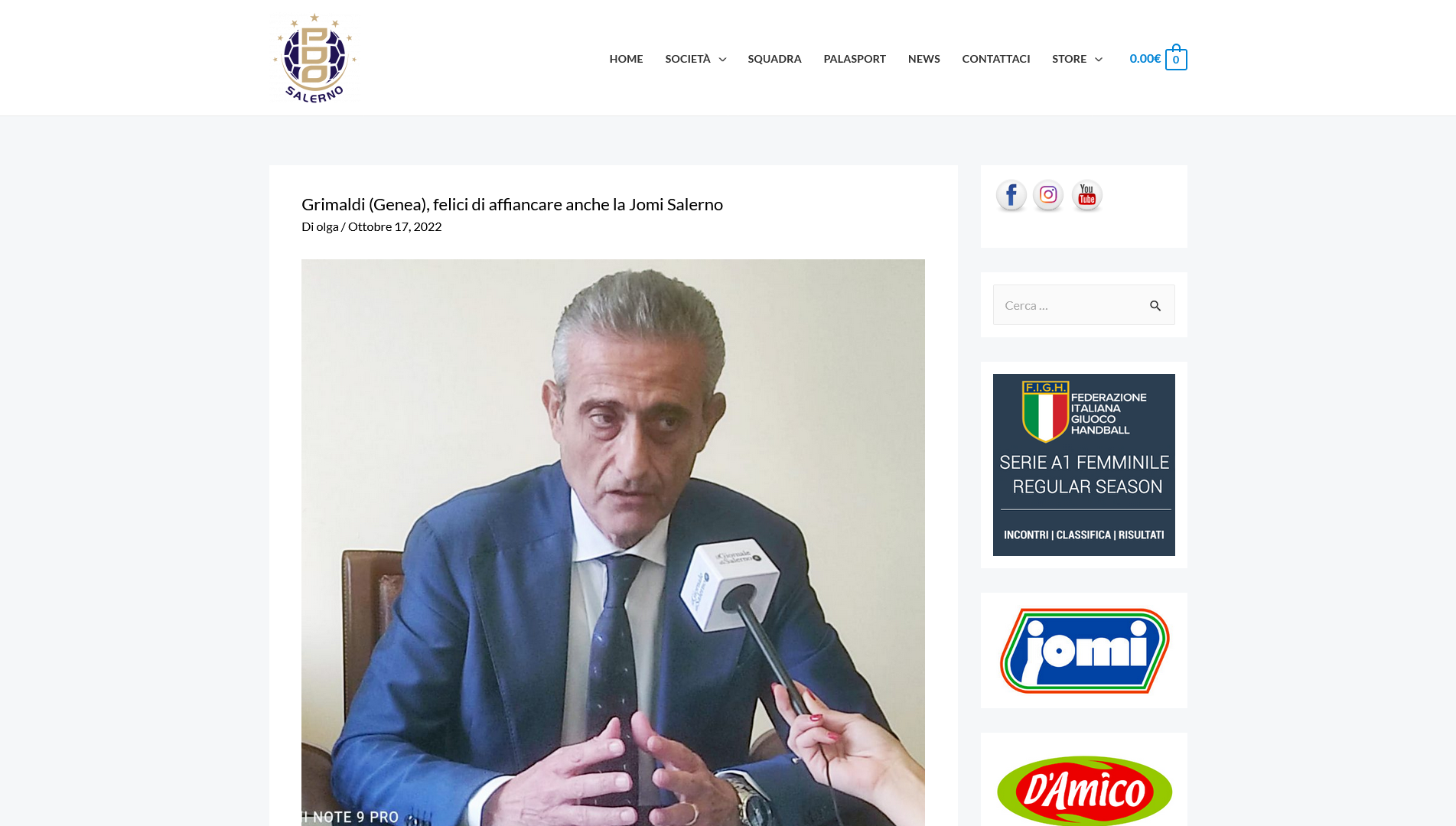 Rassegna stampa – PDO Salerno 17/10/2022