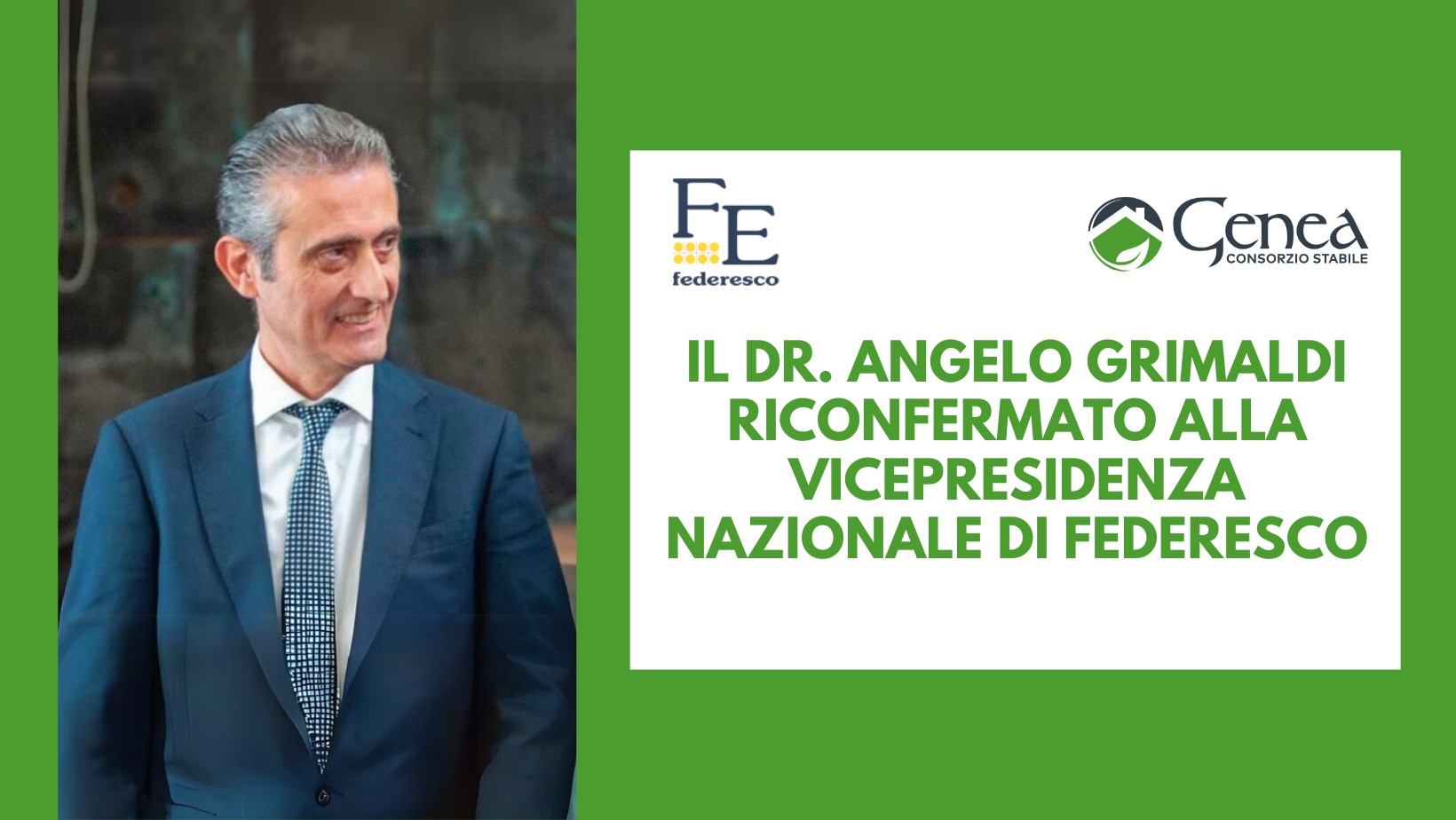 Federesco: il Dr Angelo Grimaldi riconfermato alla Vicepresidenza Nazionale