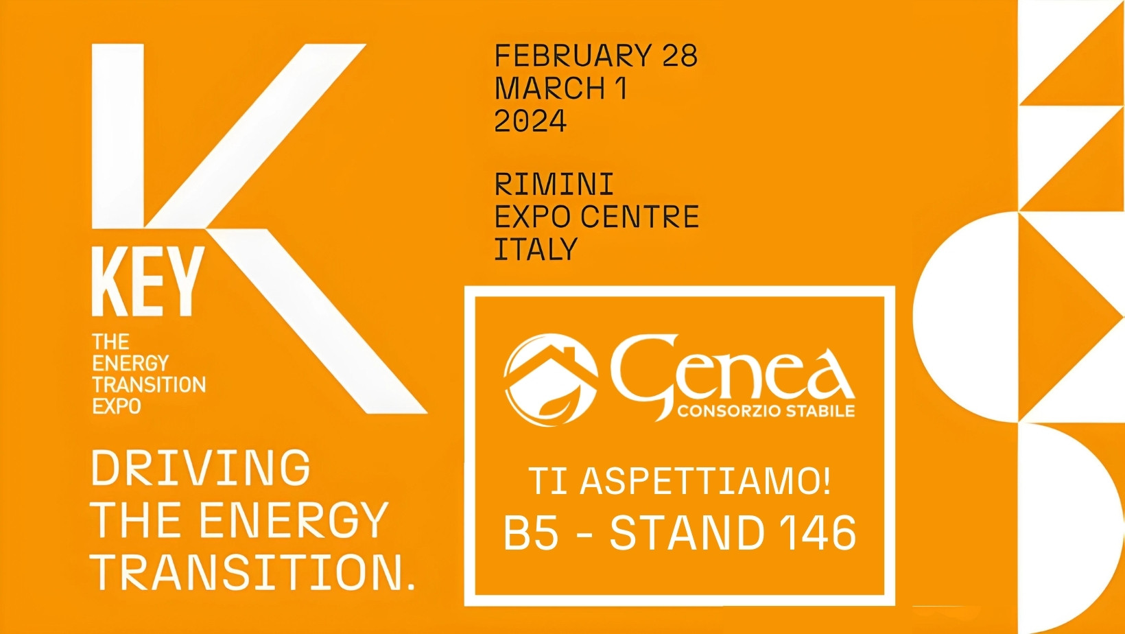Genea ti aspetta a Rimini dal 28 febbraio al 1° marzo per la fiera KEY 2024