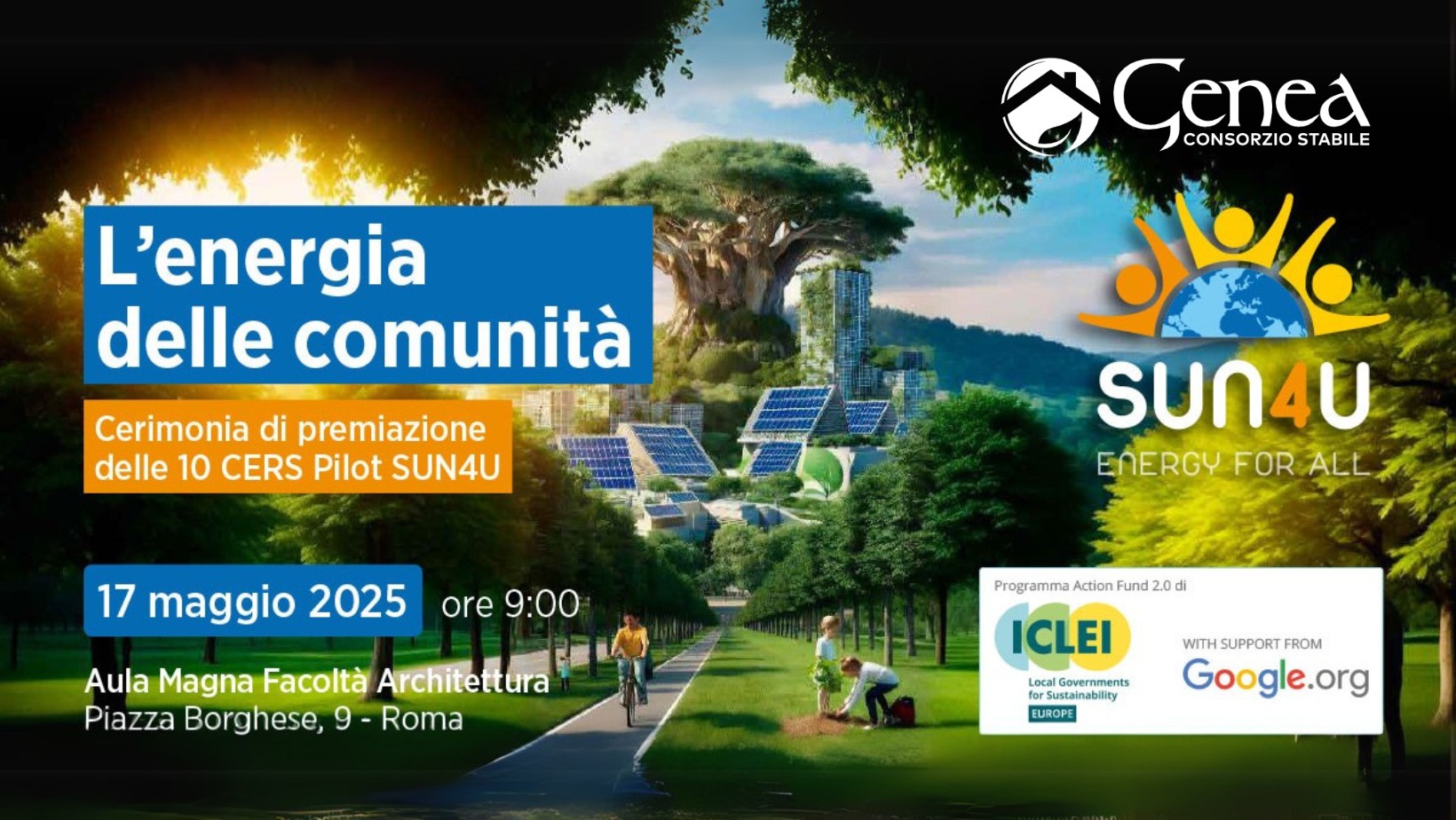 Genea all’evento “L’energia delle comunità”: celebrando l’innovazione energetica sostenibile