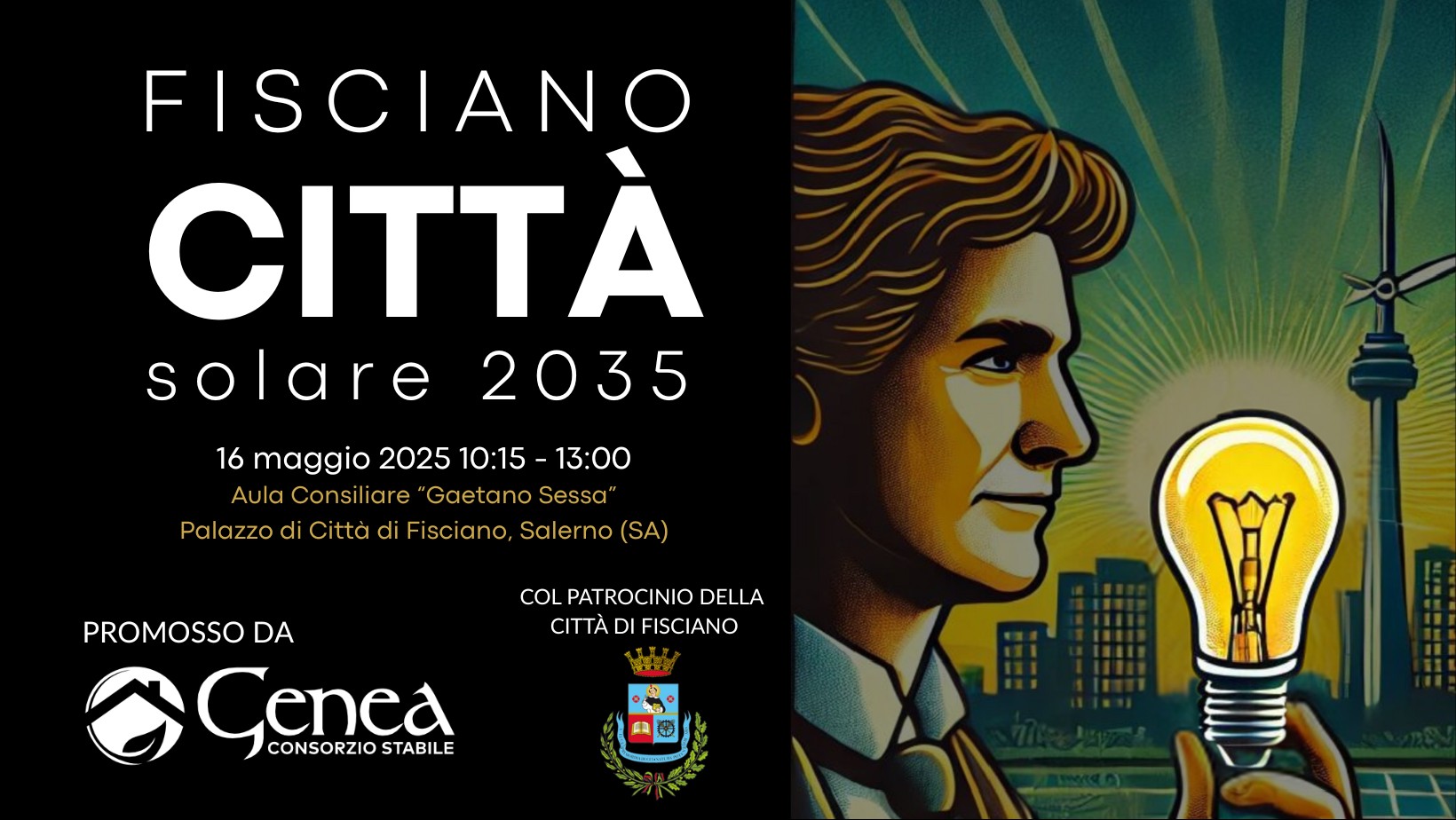 Fisciano Città Solare 2035: Genea guida la transizione energetica con un Patto di Responsabilità Sociale